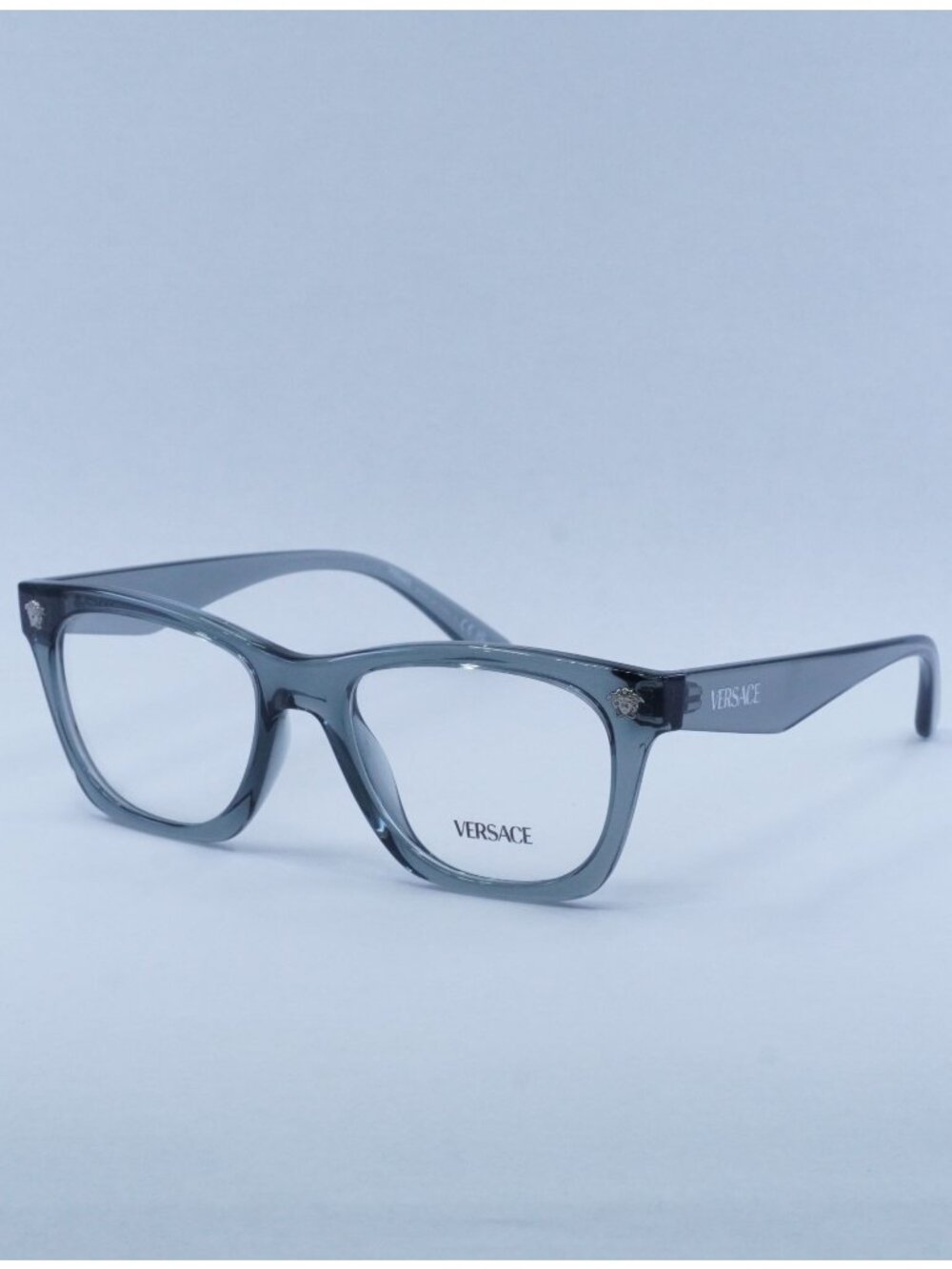 Versace VE3363U 5496 Eyeglasses Grey Transparent 50mm Square Frame